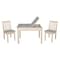 International Concepts Rectangle Table with 2 Mission Juvenile Chairs, 24 W, 33.1 L, 22.2 H, Wood, Unfinished K-JT2532L-263-2 - alternate 1